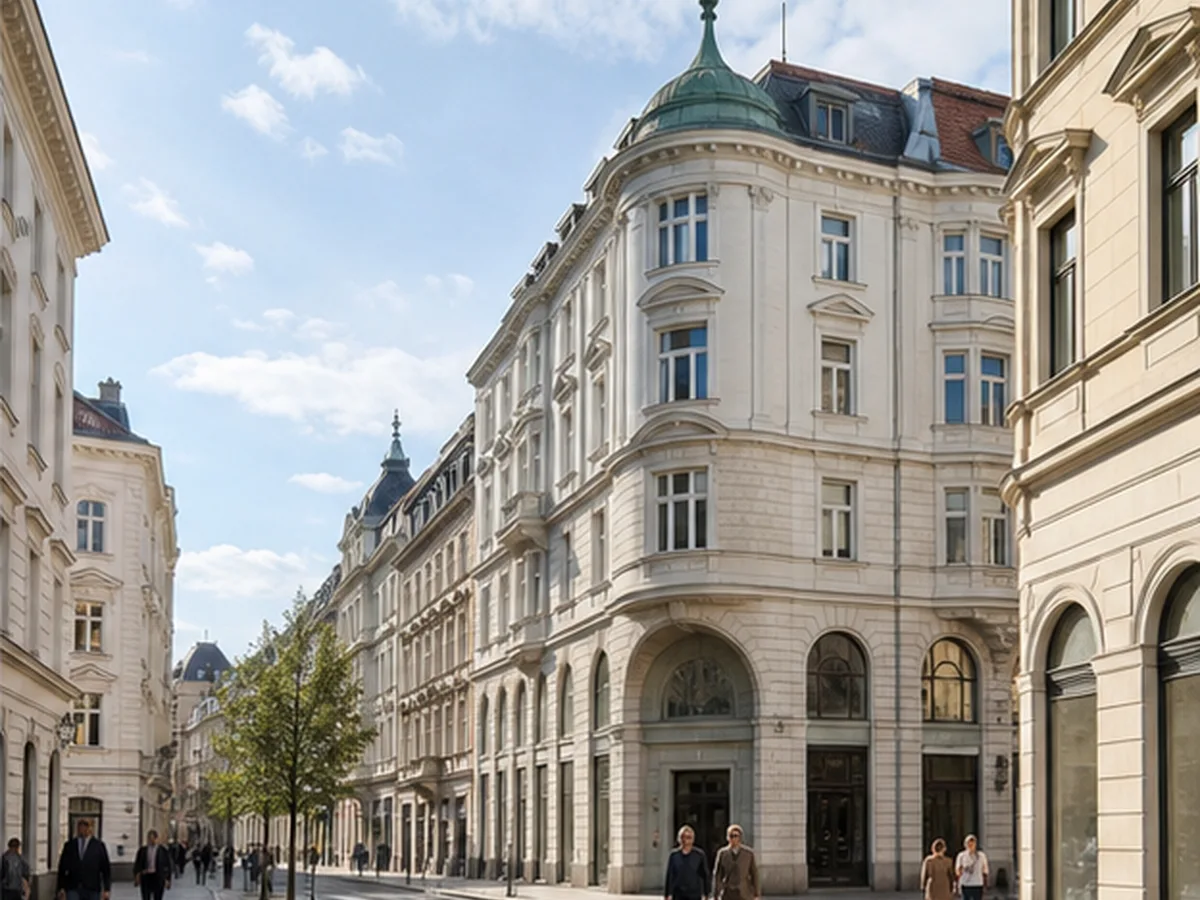 Historische Wohn- und Geschäftsgebäude im ersten Wiener Bezirk